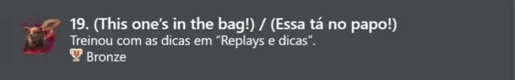 19. (Essa tá no papo!) (Bronze)