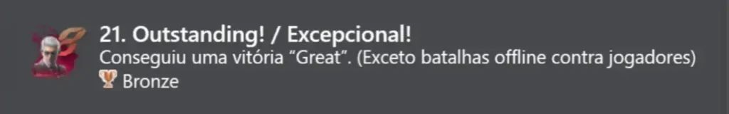 21. Excepcional! (Bronze)