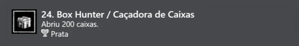 24. Caçadora de Caixas (Prata)