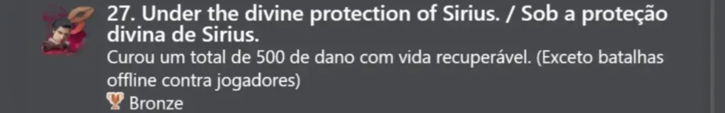 27. Sob a proteção divina de Sirius. (Bronze)