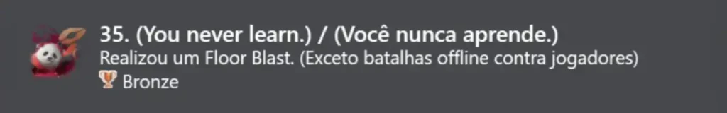 35. (Você nunca aprende.) (Bronze)