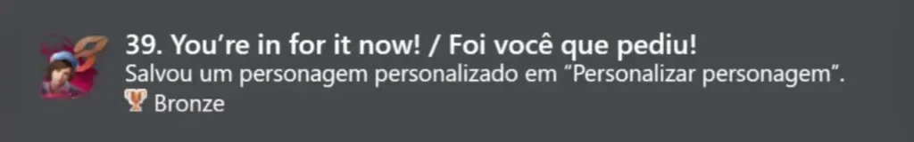 39. Foi você que pediu! (Bronze)