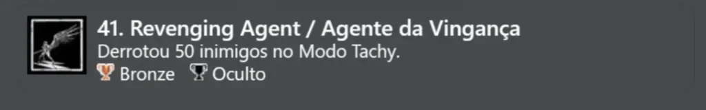 41. Agente da Vingança (Bronze)