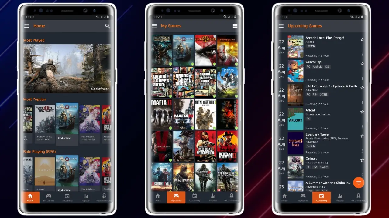 Games Tracker (Android e iOS)