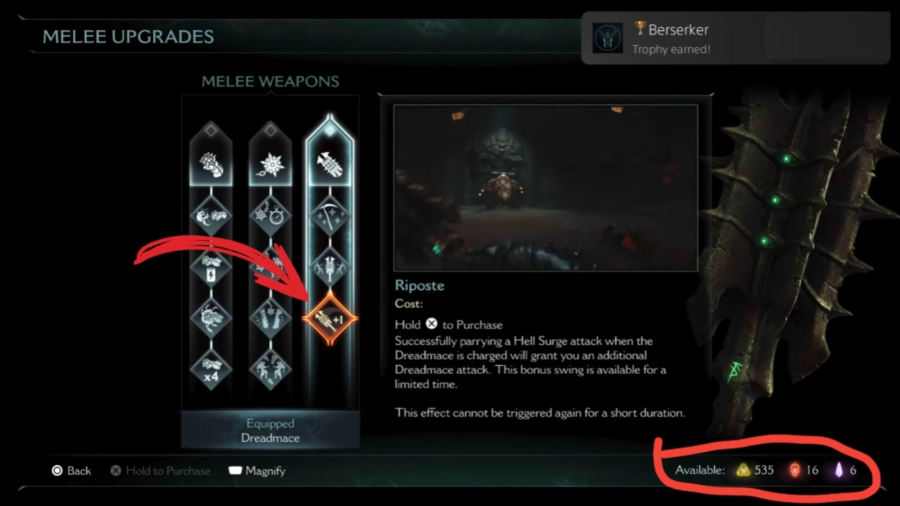 Obtenha todas melhorias básicas de escudo, todas as Runas de Escudo e todas as melhorias de armas corpo a corpo