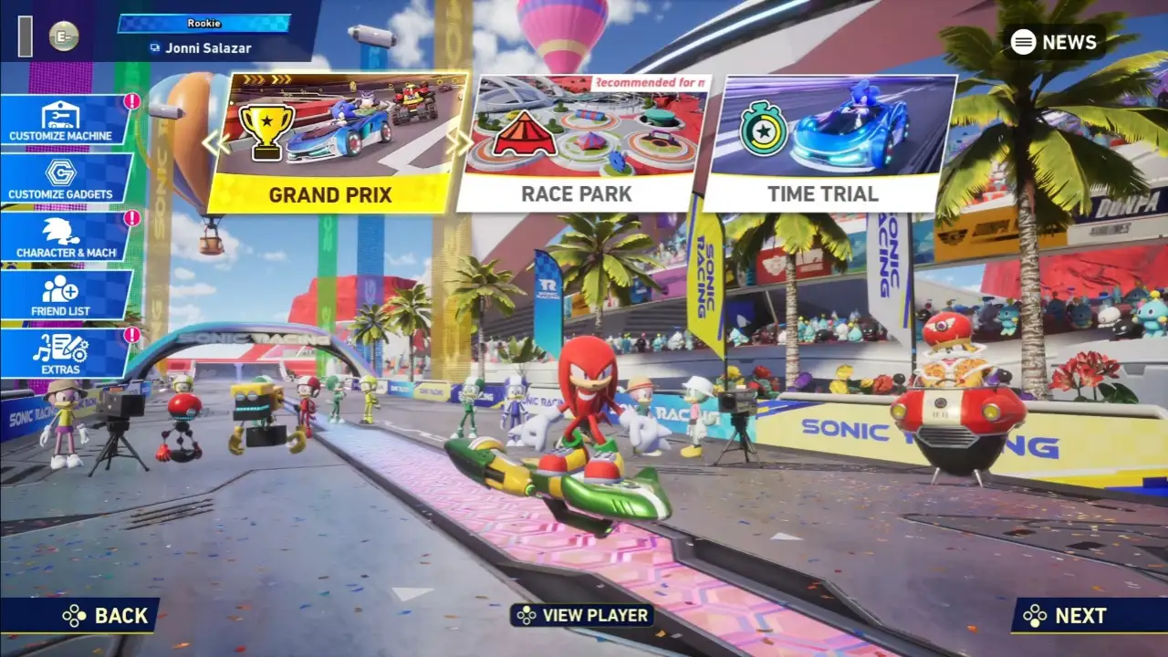 Sonic Racing CrossWorlds Modos de jogo, Rivais e o equilíbrio entre caos e progressão
