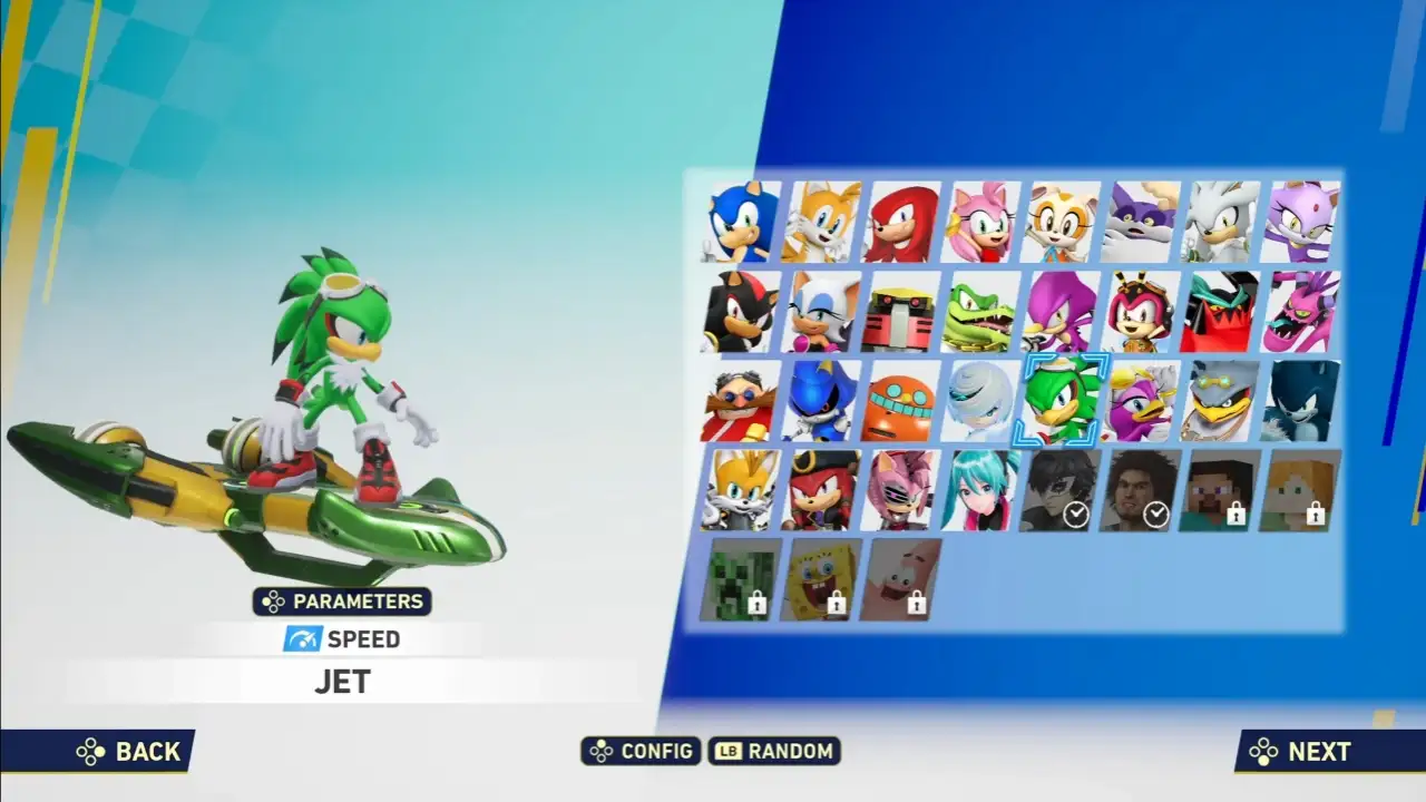 Sonic Racing CrossWorlds Personalização profunda, Gadgets e a construção do seu estilo de corrida