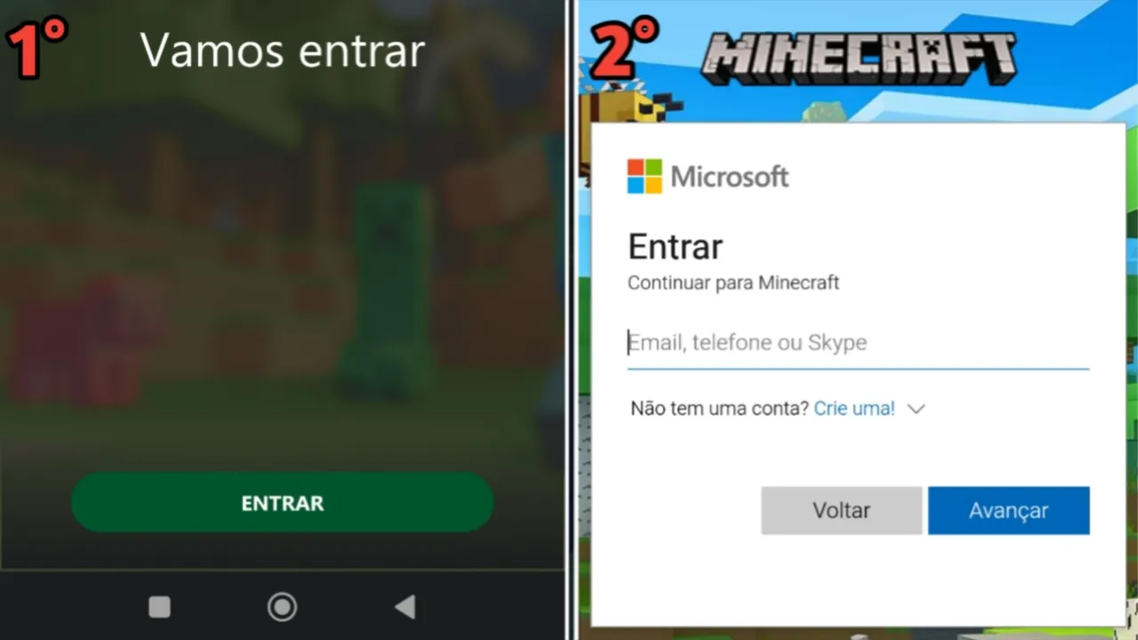 Abrindo o site da Xbox Live, prossiga com o login