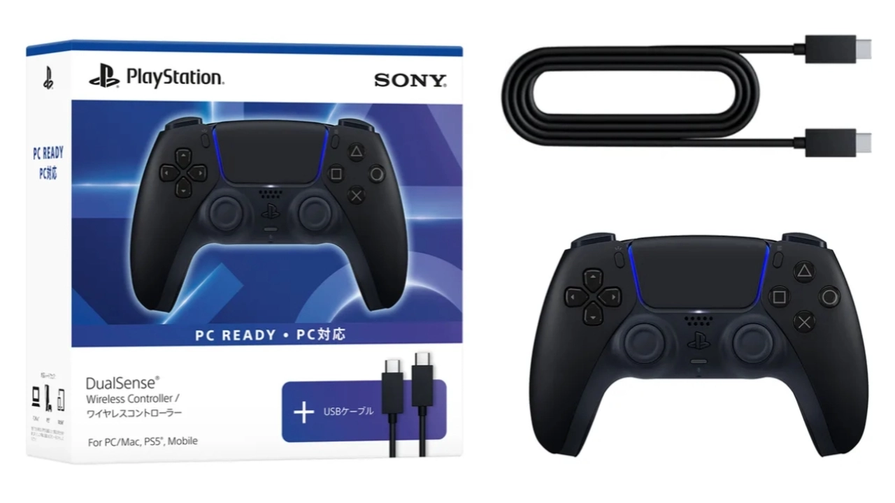 Controle DualSense da Sony para PC com cabo USB-C