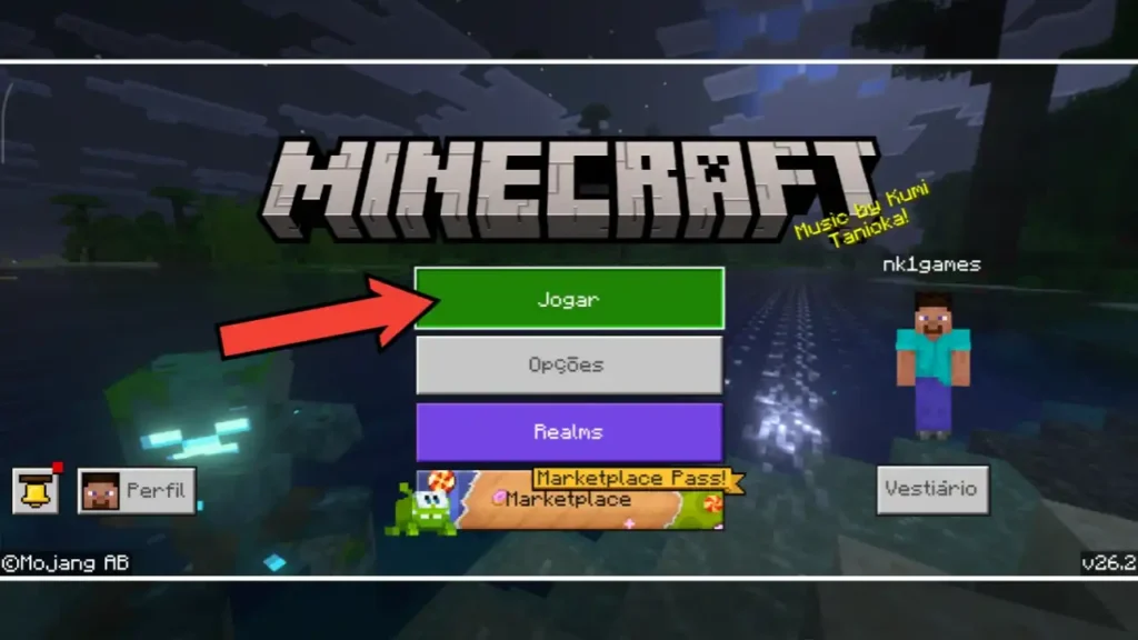 Toque em “Jogar” na tela inicial