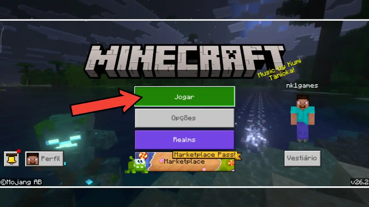 Toque em “Jogar” na tela inicial