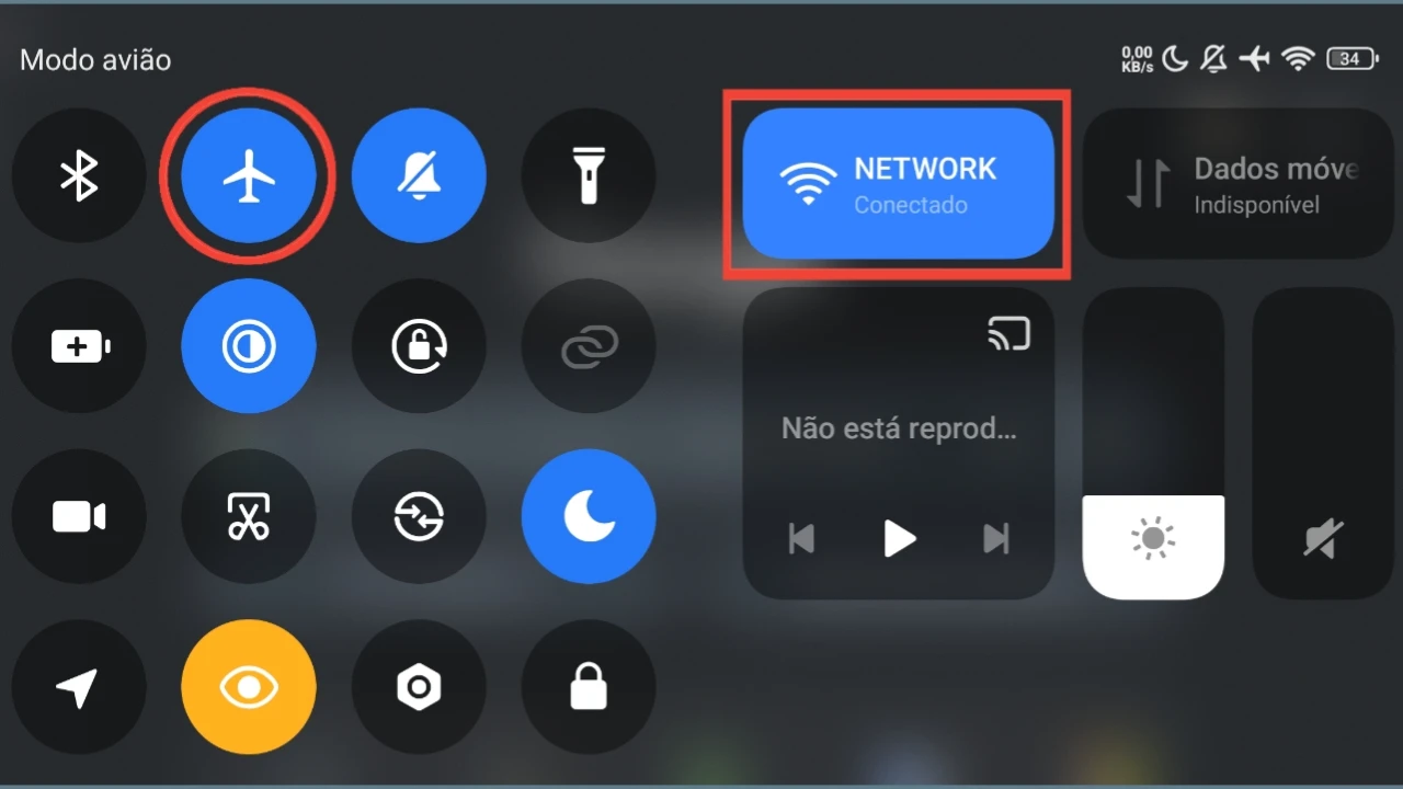 Ative o modo avião com Wi-Fi ligado para evitar buscas de sinal