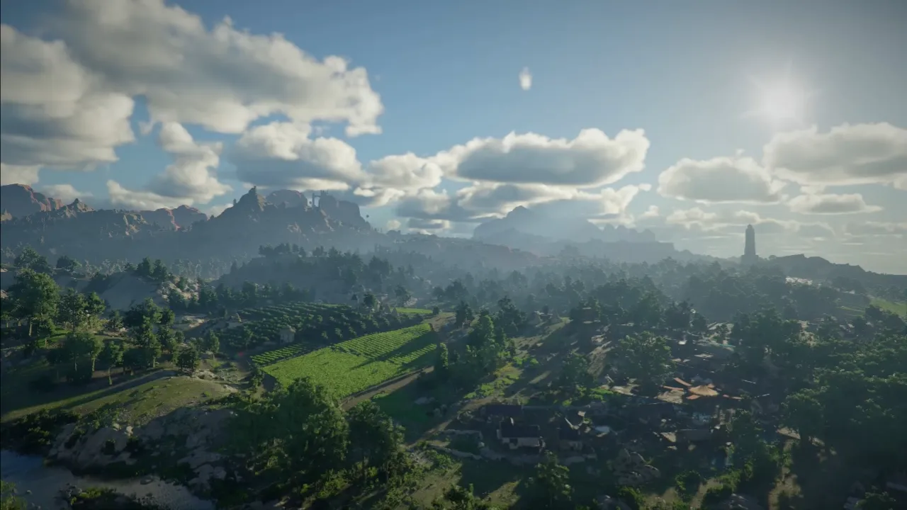 O continente de Pywel o mundo onde a história se desenrola